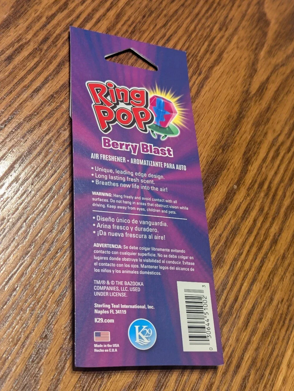 2 For $5 Item: Ring Pop Car Air Freshener NWT!